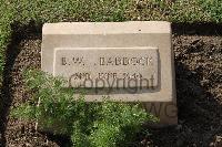 Ismailia War Memorial Cemetery - Baddock, Benjamin William